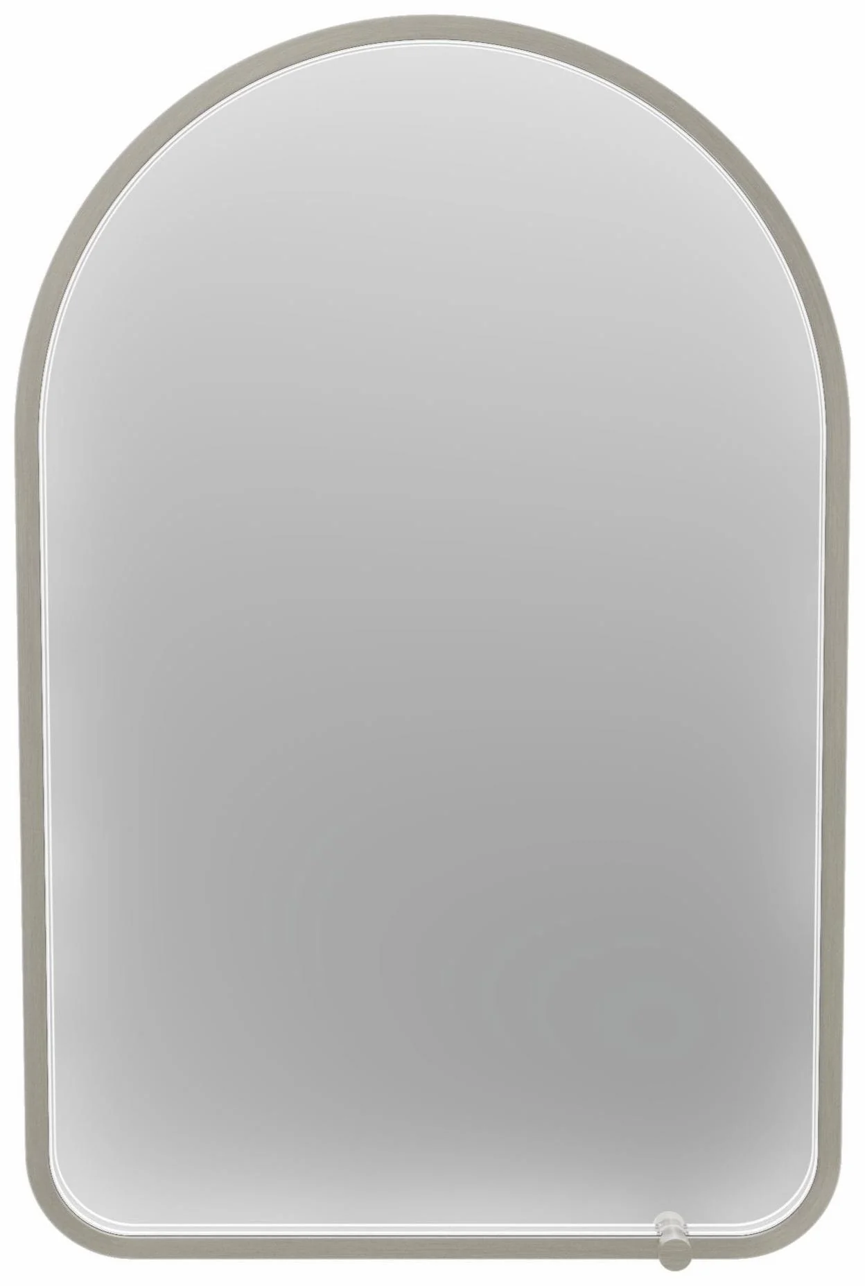 Nox 24" x 36" Arch LED Lighted Mirror - Pure Nickel MR2202-570-125 Kalia
