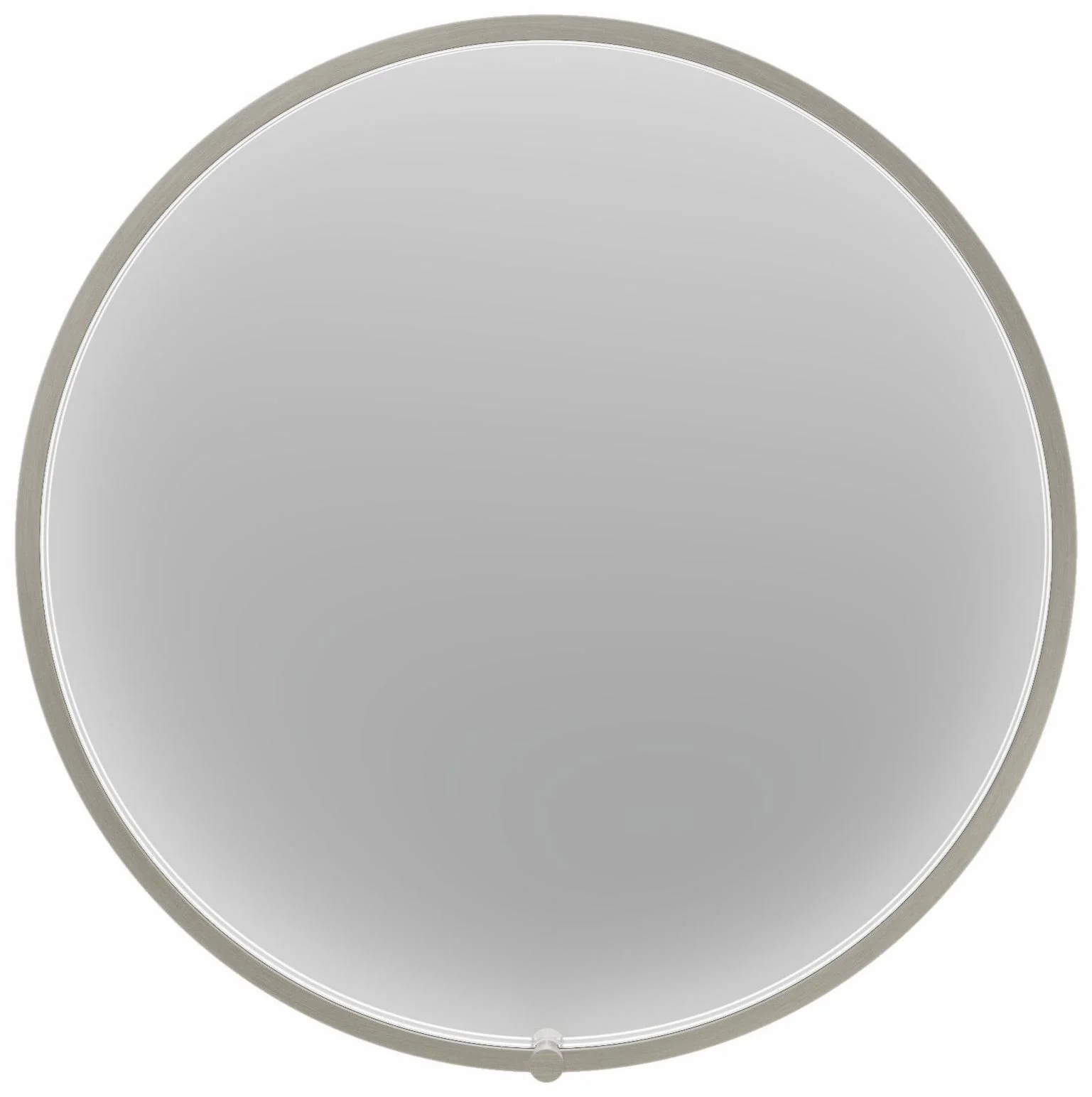 Nox 30" x 30" Round LED Lighted Mirror - Pure Nickel MR2200-570-125 Kalia